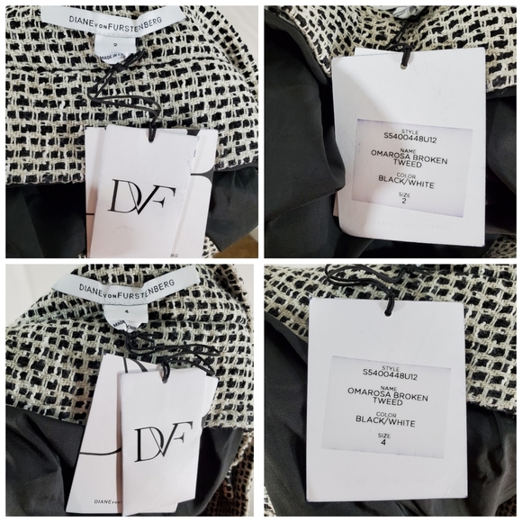 Diane Von Furstenberg Omarosa Broken Tweed Skirt - Picture 5 of 6